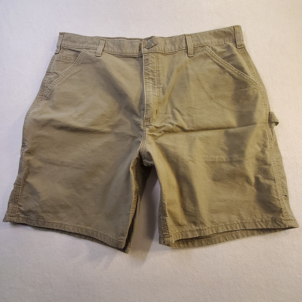 Vtg Y2K Carhartt B144 LBR Shorts Canvas Carpenter Utility Workwear Mens Size 38